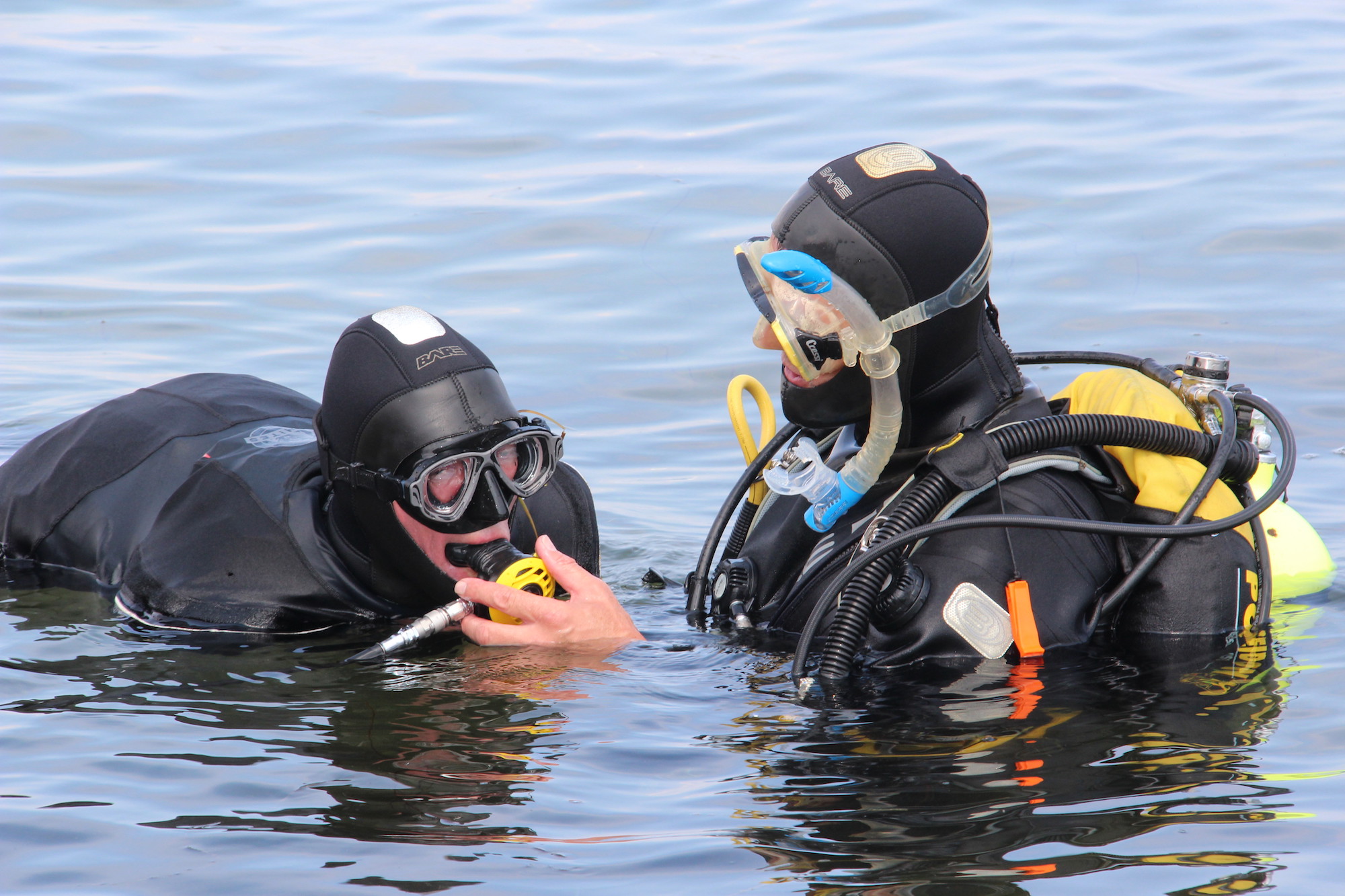 Dykning med Peder Mondrup Med Mundstykke