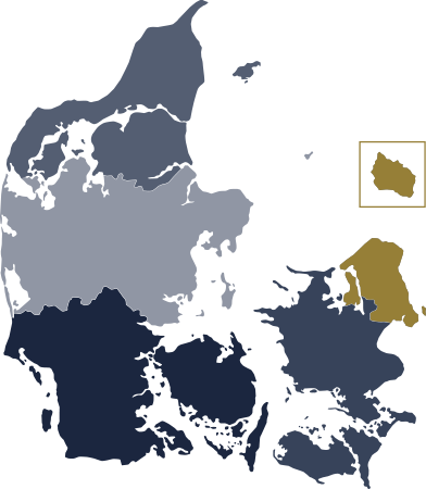 Danrmarkskort Hovedstaden