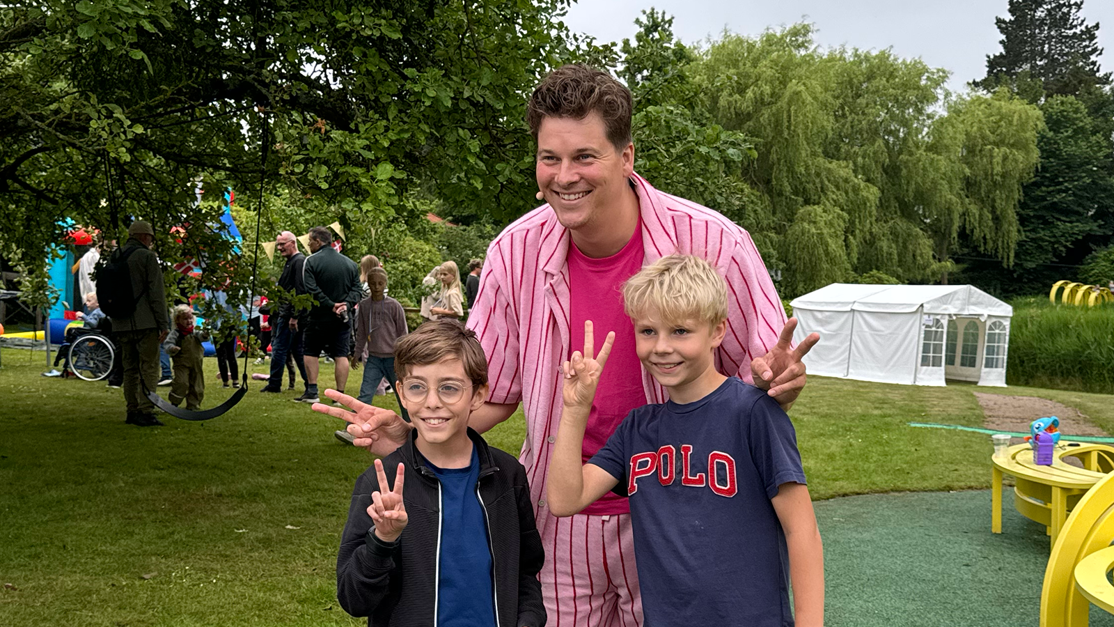Loui Og William Med Lakserytteren Elsass Festival 2024