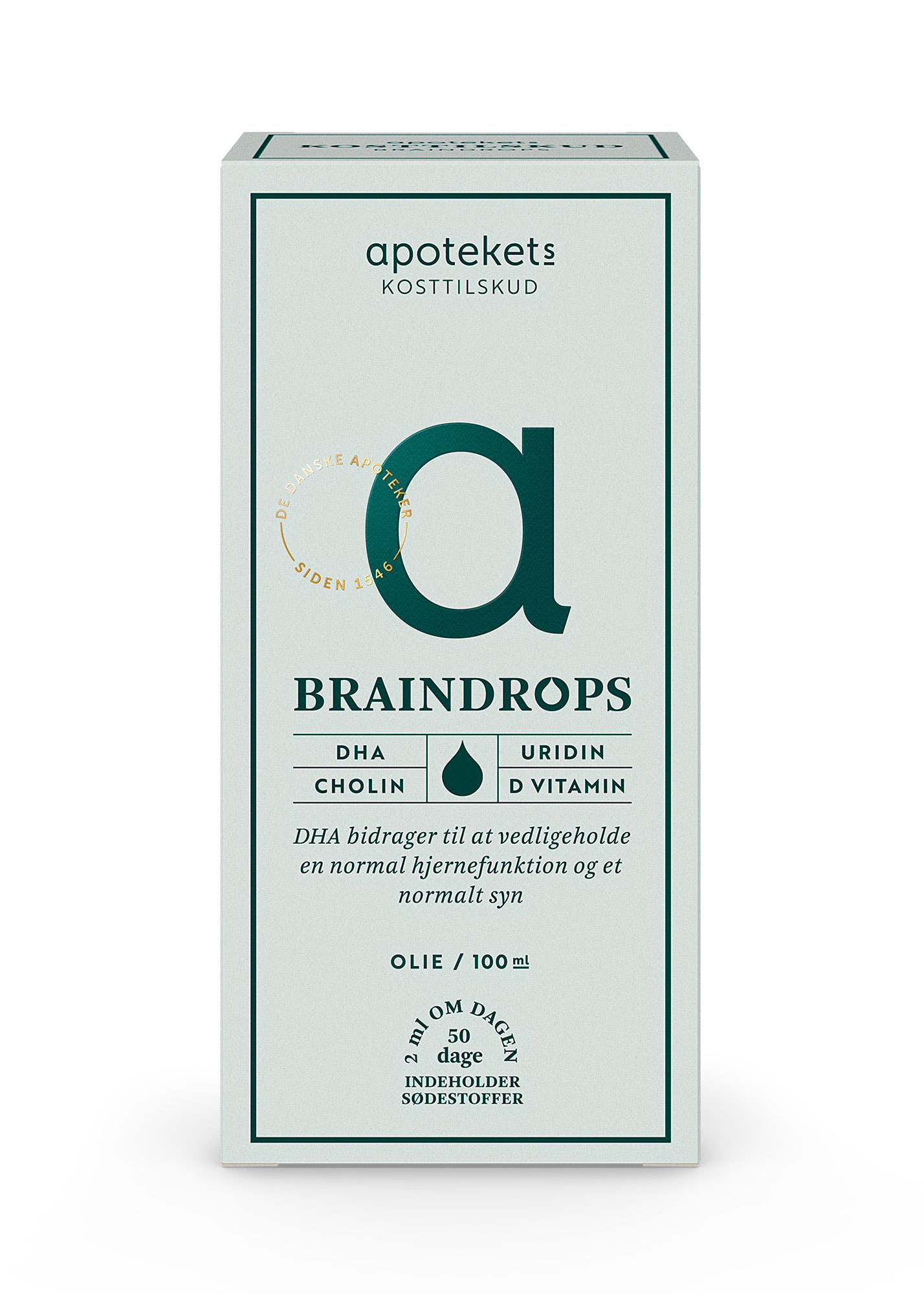 Apotekets Kosttilskud Braindrops 100Ml