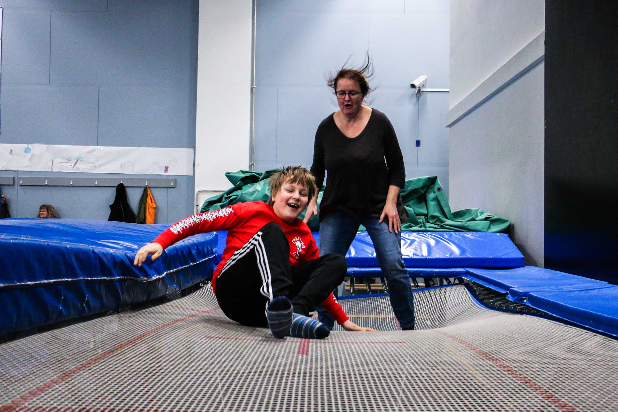 David Og Mor Trampolin